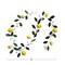 Hello Honey® 6ft. Lemons & Leaves Metal Garland